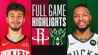 ROCKETS at BUCKS  FULL GAME HIGHLIGHTS  December 17 2023 [upl. by Sidon]