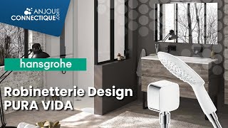 Robinetterie design quotPURA VIDAquot Hansgrohe céramique blanc [upl. by Haraz]