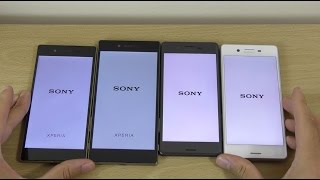 Sony Xperia X Performance vs X vs Z5 vs Z5 Premium  Speed Test [upl. by Zora919]