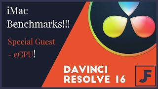 eGPU and Mac OSx Benchmarks on Davinci Resolve 16 Studio  Is Mac Better [upl. by Yssak]