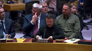 Ukraines Zelenskiy tells UN Russia must be forced into peace  REUTERS [upl. by Nyret490]