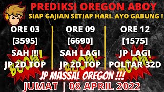 PREDIKSI OREGON HARI INI  BOCORAN OREGON 08 APRIL 2022  OREGON 3  OREGON 6  OREGON 9  OREGON 12 [upl. by Loomis]