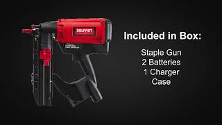 How to use the Cordless Delfast Staple Gun from Bekaert [upl. by Lenoyl]