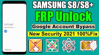 Samsung Galaxy s8s8 plus Frp Bypass  Samsung G950FG955F Google Account Bypass [upl. by Tonie]