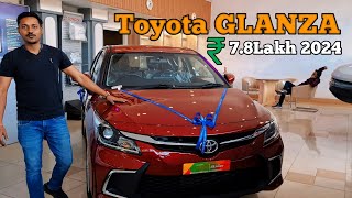 Toyota Glanza S 2024 Model Pricing  Feature And Detailed Review toyota car automobile [upl. by Faxen]