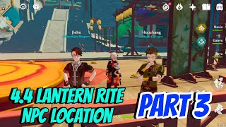 44 Lantern Rite NPC Location Part 3  Genshin Impact [upl. by Gosser]