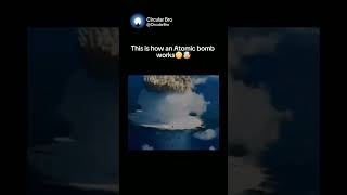 How an Atomic Bomb ⚛ 😳🤯 shorts nuclear nuclearbombs atomicbomb nuclearexplosion explosion [upl. by Rupert]