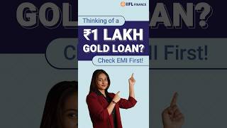 What is the EMI on a 1 Lakh Gold Loan  Simple Calculation  IIFL Finance [upl. by Surbeck]