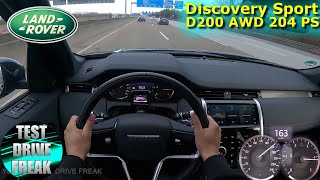 2022 Land Rover Discovery Sport D200 AWD 204 PS TOP SPEED AUTOBAHN DRIVE POV [upl. by Nnaaihtnyc]