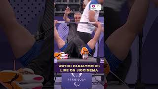 Ashok Malik in powerlifting final  Paralympics Highlights  JioCinema [upl. by Graehl461]