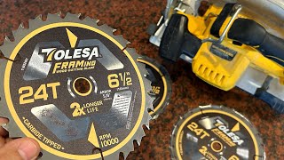 First in Framing Circular Saw Blades 6 12Inch by TOLESA [upl. by Ybbed]