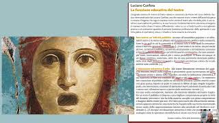 Lettura di Canfora  La funzione educativa del teatro [upl. by Einwahs]