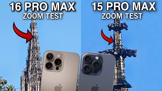 iPhone 16 Pro Max Vs iPhone 15 Pro Max Live Camera Zoom Test Comparison  Insane Zoom [upl. by Enaitsirhc287]