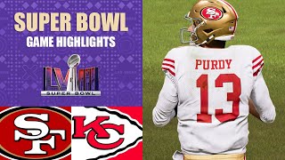 49ers vs Chiefs Super Bowl LVIII  Madden 24 Simulation Highlights [upl. by Suivatnad]