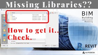 How to get missing Revit Content Library  Install Revit Libraries [upl. by Violet]