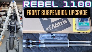 Rebel 1100 Front Suspension Upgrade Matris F15 K [upl. by Cila]