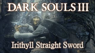 Irithyll Straight Sword Moveset Dark Souls 3 [upl. by Yretsym]