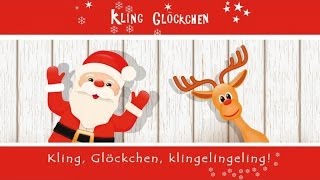 Kling Glöckchen Klingelingeling  mit Text zum Mitsingen  Kinderlieder Kids [upl. by Charlot]