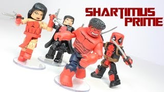 Marvel NOW Thunderbolts Minimates 4 Pack Box Set Figure Review [upl. by Sidonia]