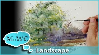 How to Paint a Spontaneous Watercolor Landscape – quotAccidental Paintingquot [upl. by Cly275]