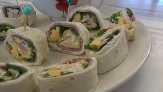 Recette wraps facile et rapideWraps au jambon et fromage [upl. by Emmalynne]