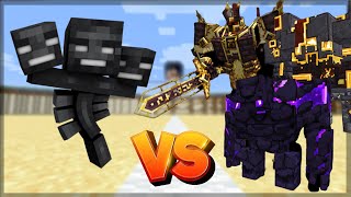 Minecraft WITHER BOSS VS CATACLYSM   BATALHA DE MOBS [upl. by Eerazed925]