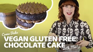 How To Make A Gluten Free Vegan Chocolate Cake  Bake Vegan Stuff with Sara Kidd [upl. by Eimareg688]