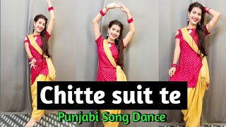 Chitte Suit Te Daag Pe Gaye Punjabi song Dance video Geeta Gaildar World shikhapatel765 [upl. by Nylidam]