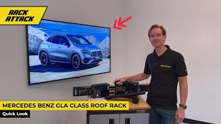 20212022 MERCEDES BENZ GLA Class 5dr SUV with Flush Side Rails  Best Thules Roof Rack Crossbars [upl. by Asil465]