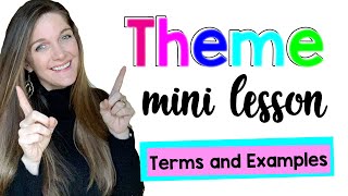 Theme Mini Lesson Terms and Examples [upl. by Ody664]