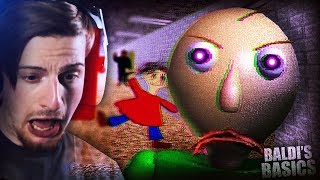 HOW IS THIS GAME SO SCARY  Baldis Basics Creepy Horror Game [upl. by Eulalie154]