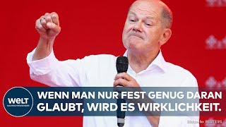 OLAF SCHOLZ quotWir führen die nächste Regierung anquot – Was die Umfragen in Brandenburg wirklich sagen [upl. by Asilanna]