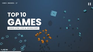 Top 10 Games using Html CSS and Javascript from Codepen [upl. by Peckham]