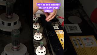 How to add distilled water in battery [upl. by Yecnahc]