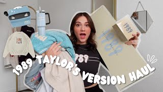 HUGE 1989 TAYLORS VERSION MERCH HAUL  alecksis victoria [upl. by Gannes]