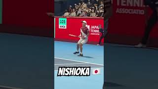 Yoshihito Nishioka takes the set in the 1st round match nishioka yoshihitonishioka japanopen [upl. by Rednaeel]