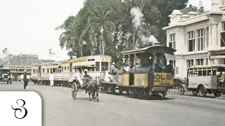 Tur Keliling Batavia tahun 1926  Trem Kolam Renang Belanda Istana amp Kampung Pribumi Tempo Dulu [upl. by Asserat]