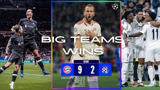 Liverpool Real Madrid Bayern Munich Juventus Villa Sporting all win UCL MD1 full review [upl. by Yennej]