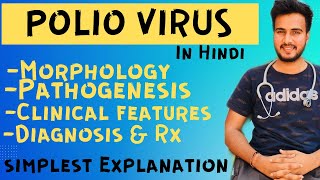 Polio virus Microbiology  Poliomyelitis polio virus in Hindi  polio virus vaccination [upl. by Ayiak]