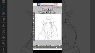 Drawing Wignall Lindor Tsue to Tsurugi no Wisteria art drawing digitalartshortvideo [upl. by Darrel50]