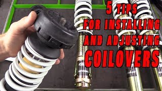 5 Tips For Coilover Adjustment and Installation [upl. by Oralle92]