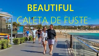 Caleta de Fuste FUERTEVENTURA Spain 2024 🇪🇸 🔴 NEW Walking Tour in Canary Islands 4K UHD [upl. by Imot]