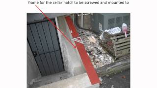 Installing a Cellar Corner Hatchway Door dswmv [upl. by Wellesley]