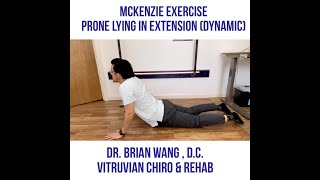 McKenzie Exercise  Prone Lying in Extension Dynamic [upl. by Ttreve]