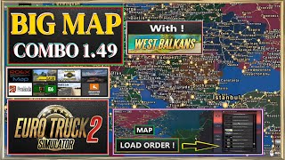 ETS 2 Big Map Combo 149 With West Balkans and ProMods 268 [upl. by Livingston695]