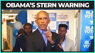 Barack Obama Has A Stern Message To Black Men About Harris [upl. by Boys]