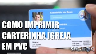 Como fazer carteirinha membro igreja em PVC impressora smart ch [upl. by Anerb802]