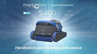 Maytronics Dolphin S400 robotic pool cleaner top features [upl. by Twyla]