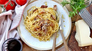 10 Minute Classic Carbonara Recipe  with Laura Vitale and Uncle Tony [upl. by Aviva]