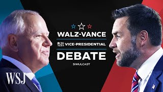 Full Debate Walz vs Vance in CBS News VicePresidential Debate  WSJ [upl. by Nylatsyrk]